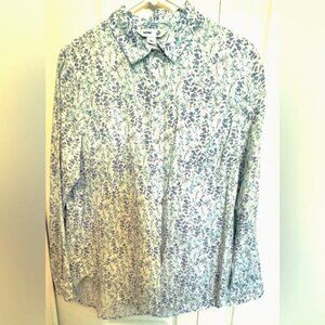 Old Navy, Cotton Floral Shirt Size L, Long sleeve